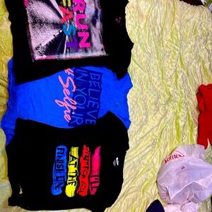 Two Tek Gear and one Fila workout t-shirts. A bundle ready for the gym.